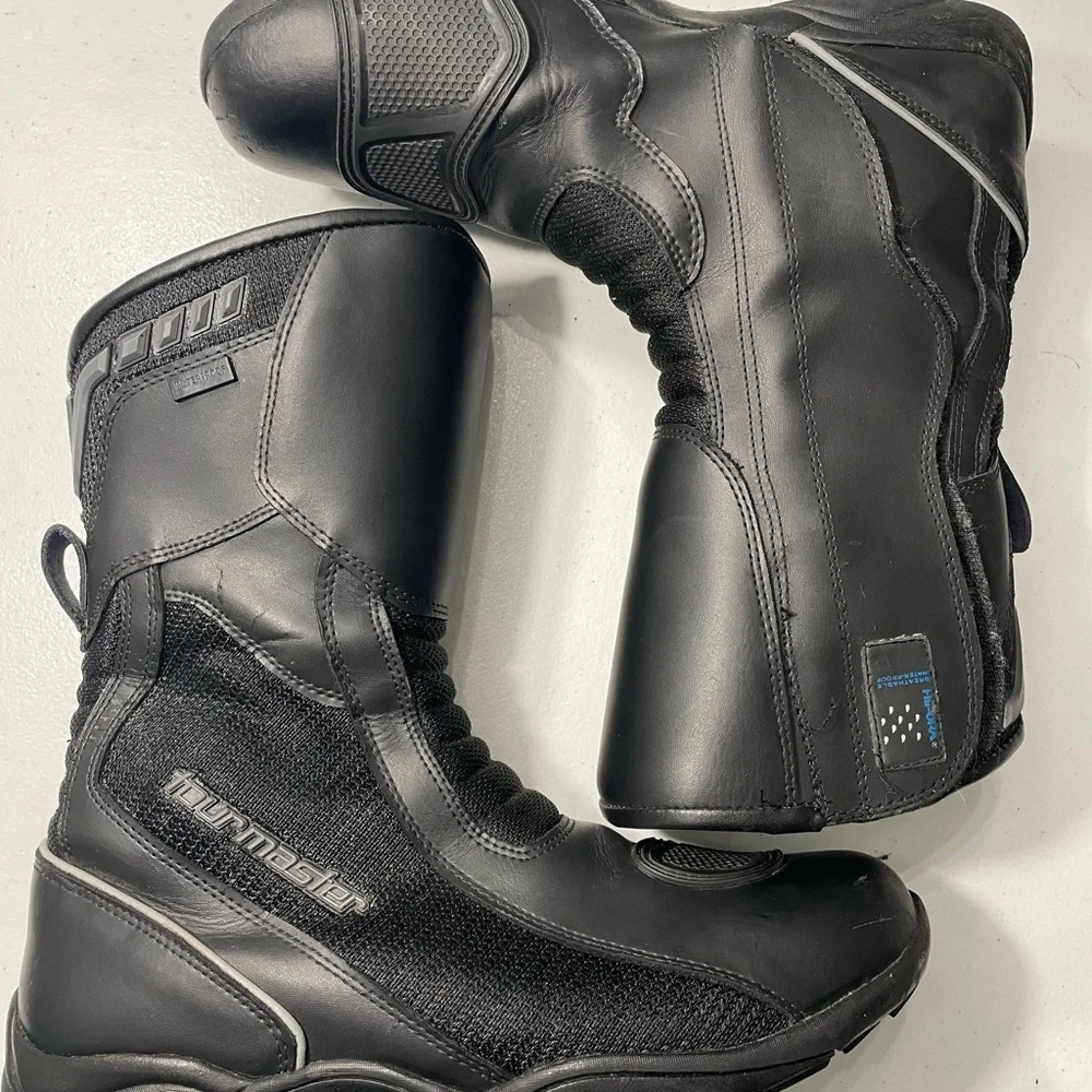Tourmaster Black  Mortocycle Riding Boots Size 11